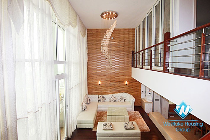 Hight quality penthouse apartment with 4 bedrooms for rent in Ciputra, Westlake Tay Ho, Hanoi, Vietnam
